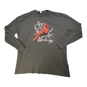 Lif Apparel Women’s 3X Matthew 28:20 Jesus Will Be With You Always Cardinal God